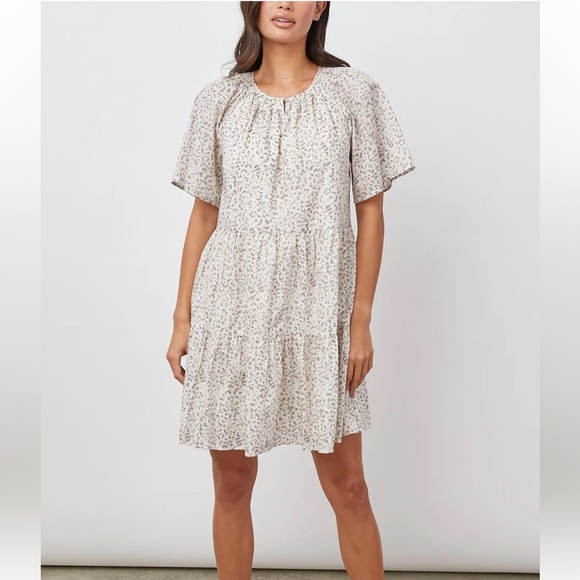 RAILS CLARISSA Watercolor Cheetah Mini Dress - Picture 2 of 16